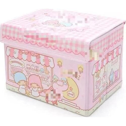 Lovely Student Dormitory Desktop Storage Box Sorting Cassette Cover Foldable Storage Box Storage Box Organizer