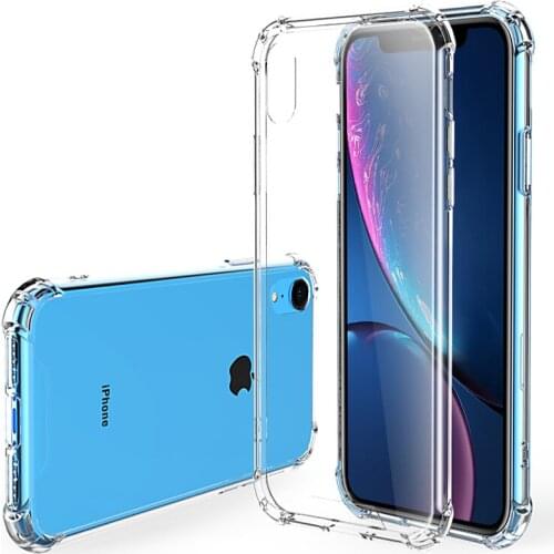 Luxury TPU Airbag Corner Shockproof Soft Phone Cover Back Case Suitable for iPhone X XS XR Max 8 7 Plus 6 6S