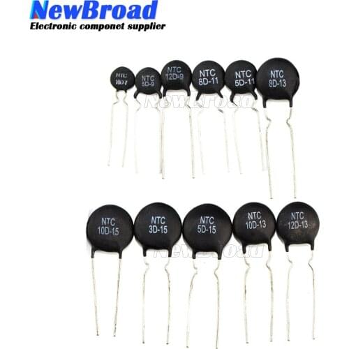 10pcs Thermal Resistor NTC 5D-11 10D-9 10D-11 47D-15 10D-20 10D-13 8D-11 10D-15 5D-15 10D-7 MF11-103 10D-25 8D-20 20D-20 5D-9