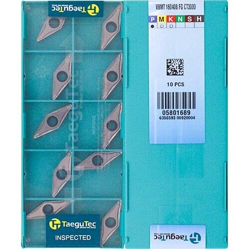VBMT160408-FG CT3000 100% Original TAEGUTEC carbide insert with the best quality 10pcs/lot free shipping