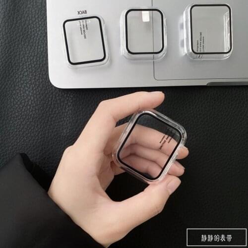 Screen Protector Cover for Apple Watch case 44mm 40mm Series 6 SE 5 4 3 iwatch 42mm 38mm Tempered Glass Apple watch Accessories