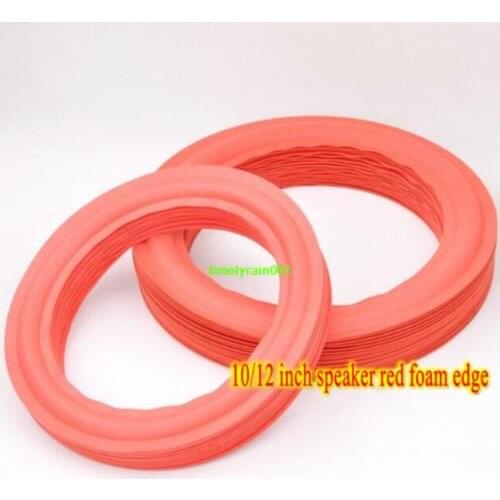 1pcs 8/10/12"inch Speaker Red foam edge Horn Surround rim Audio Sponge edge