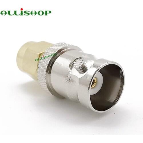 2Pcs BNC Female to SMA Male RF Coaxial Adapter BNC to SMA Coax Jack Connector