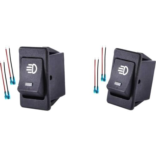2 Pieces Car Truck Toggle Switch Rocker 12V 35A with Green + Blue LED Light