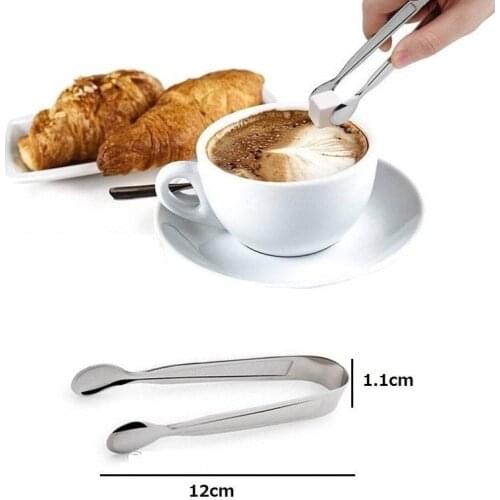 300pcs Mini Ice Clamp Stainless Steel Coffee Sugar Tongs Tool Bar Barbecue BBQ Clip Kitchen Accessories Portable ZA0795