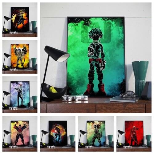 5D Diamond Painting Anime My Hero Academia Poster Midoriya Izuku Firends Simle Wall Art Living Kawaii Room Decor Home Decor