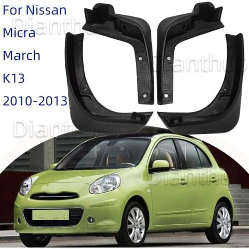For Nissan Micra March K13 2010-2013 Car Mudguard Front Rear Fender Accessories 2012 2011