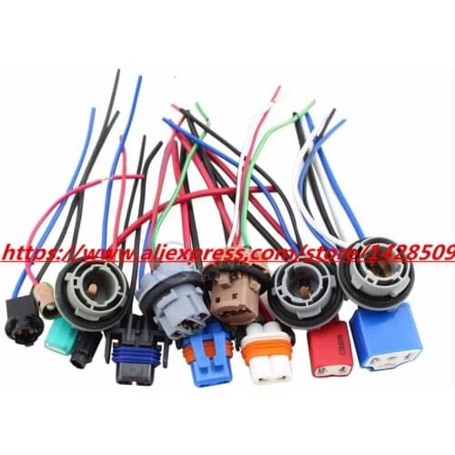 Automobile car light connector Vehicle head light Connector Plug for socket adapter H1 H3 90059006 with wire