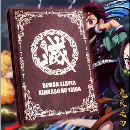 Anime Demon Slayer Kimetsu no Yaiba Kamado Nezuko Agatsuma Zenitsu Hashibira Inosuke Fate Paper Notebook Model