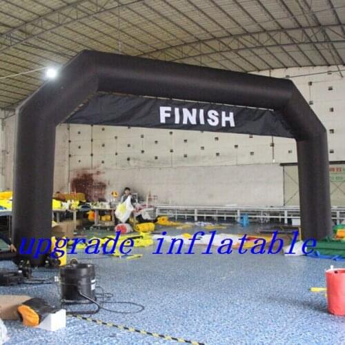 Large black Inflatable Arch Event Promotional Inflatable Cartoon Arch with removable banners for sale