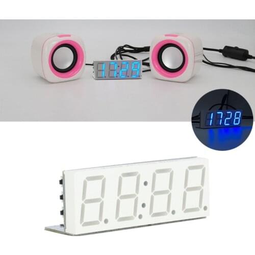 2-in-1 Wifi Timing Clock Automatic Stereo Bluetooth-Compatible 5.0 Module Time Synchronization Smart Media Module ABCD