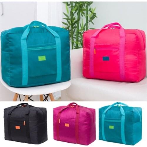 Travel Big Large Size Nylon Foldable Waterproof Luggage Bag Storage Carry-On Duffle Bag