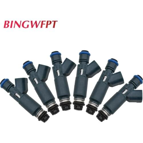 6PCS High Quality Fuel Injector Nozzle OEM 2M2E-A7B For Ford MAZDA MPV 2002-2006 V6-3.0L