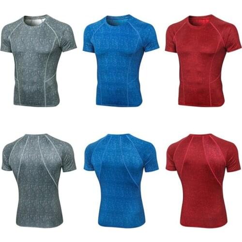 Men Sports Short Sleeve Loose Casual Camouflage Printed Fitness Clothes Running Training High Elasticity Quick-drying T-shirt z