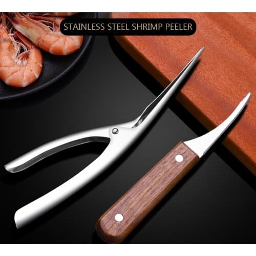 Stainless Steel Shrimp Peeler Shrimp and Shrimp Line Remove knife Fishing Knife Lobster Shell Remover Peel Device Kitchen Tools