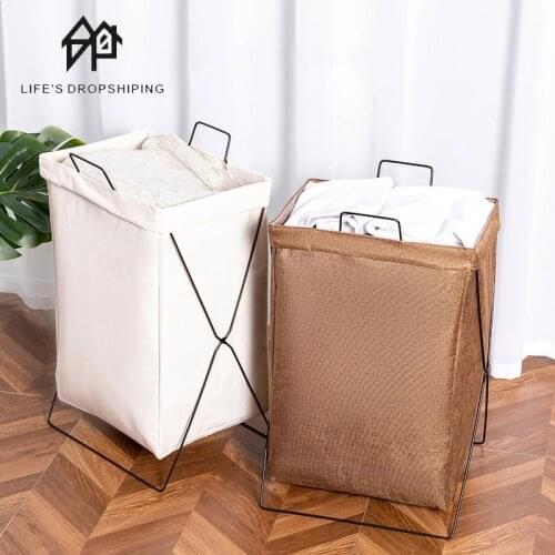 4color Foldable Dirty Laundry Basket Waterproof Fabric Storage Basket For Clothes Toys Household Bathroom Laundry Organizer Bags