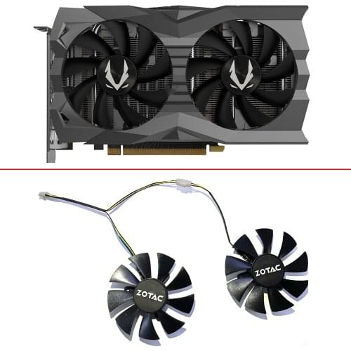 2pcs 85mm 4pin GA92S2U GA92A2H GTX1660 1660Ti GPU Graphics Fan Zotac GeForce RTX 2060 2070 SUPER Mini Video Card Cooling Fans