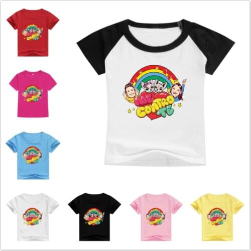 Summer Baby Boys Cartoon Me Contro Te Print Tshirts Kids Boy Short Sleeve T-Shirt Baby Girls Tees Tops Children Clothes Costumes