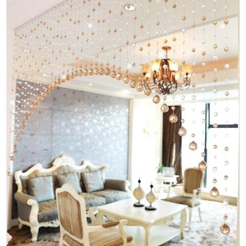 Fashion Crystal Bead Curtains Door Luxury Living Room Bedroom Window Door Decorations Glass curtains Wedding Decor