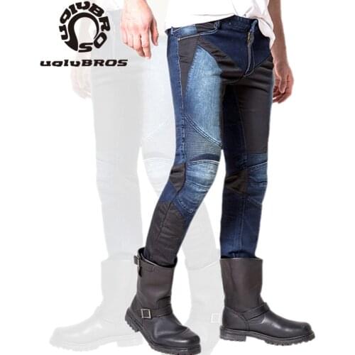 UglyBROS JUKE UBP-01 Jeans Black Summer Mesh Breathable Mens Jeans Motorcycle Protective Pants Racing Pants Moto Pants