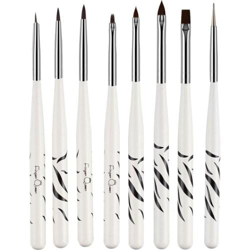 8pcs/set Nail Brush Art Nail Brush Set Art Nail Pen Nail Pen in Dotting Tools Manicure Brush Suit