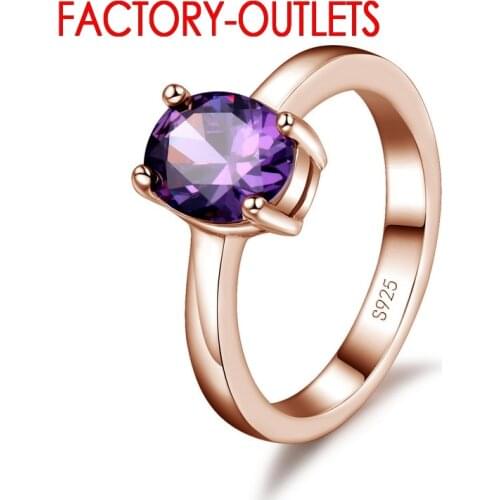 925 Sterling Silver Wedding Ring Romantic Fashion Jewelry Cubic Zirconia Prong Setting Women Girls 6 Designs