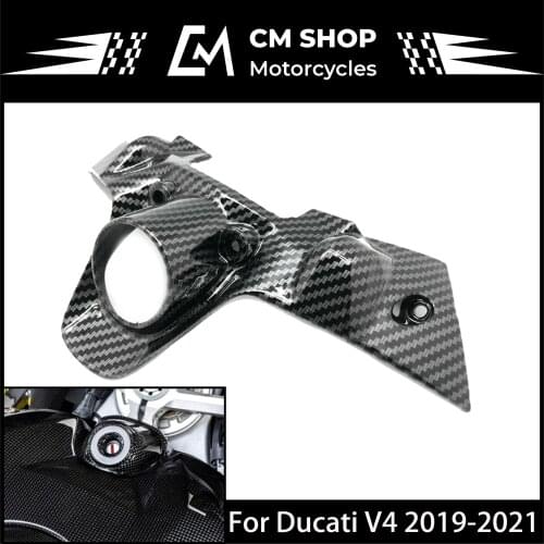 Motorcycle Starter Key Fairing Parts Carbon Fiber Accessories For Ducati Panigale V4 V4S 2018 2019