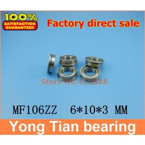 1pcs High Quality SUS440C environmental corrosion resistant flanged stainless steel bearings SMF106ZZ 6*10*11.2*3*0.6 mm