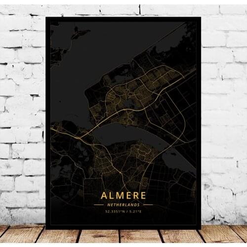 Alkmaar Almere Amersfoort Amsterdam Apeldoorn Arnhem Breda Delft Deventer Dordrecht Eindhoven Enschede Netherlands Poster