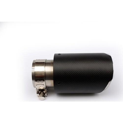 Straight edge Style Carbon fiber Exhaust head tail pipe Fit For BMW M2 M3 M4 M5 M6