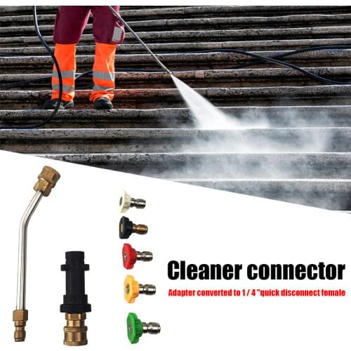 High Pressure Washer Five-Color Nozzle Tool Adapter 1/4 Inch Quick Disconnect Suitable for Karcher K2 K3 K4 K5 K6 K7 Car Tool