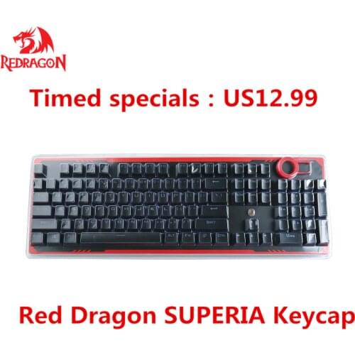Redragon A101 Double-Shot Injection Molded Mechanical Keyboard Keycaps With Key Puller 81/87k104 keys