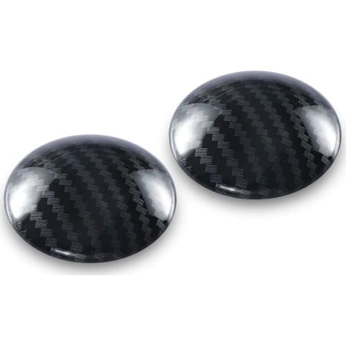 2pcs Carbon Fiber MT Manual Transmission Gear Shift Knob Trim Housing Sticker For Mini Cooper F54 F55 F56 F60 Car Accessories