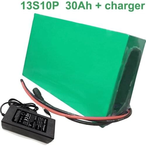 With charger 48V 30Ah 13S10P 18650 Li-ion Battery Pack E-Bike Ebike electric bicycle 250*190*70mm Accept customization