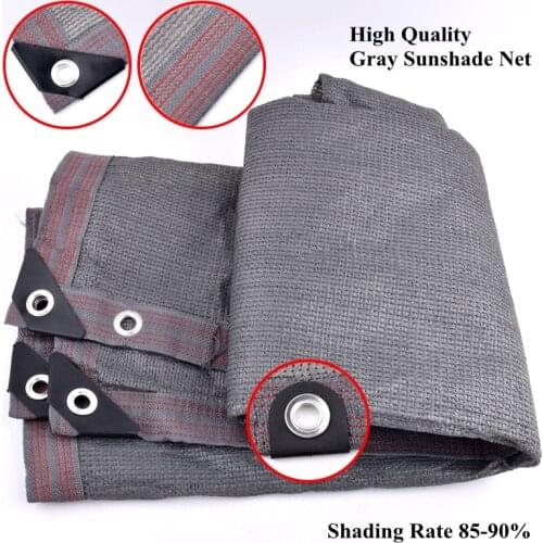 Gray Anti-UV HDPE Sunshade Net Garden Greenhouse Succulent Plant Shading Net Outdoor Swimming Pool Cover Sun Shade Cloth Awning