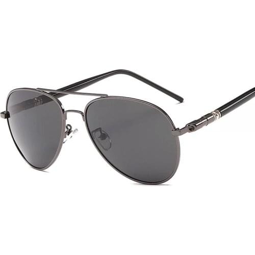 1PC Aviation Metail Frame Quality Oversized Spring Leg Alloy Men Sunglasses Polarized Design Driver Goggles Sun Glasses Driving