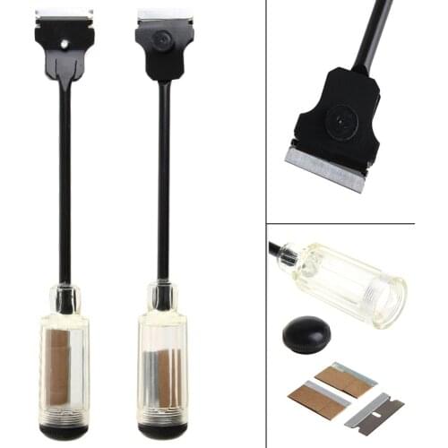 Car Sticker Paint Extension Scraper Remover Tool Long Reach Handle + Razor Blade qiang