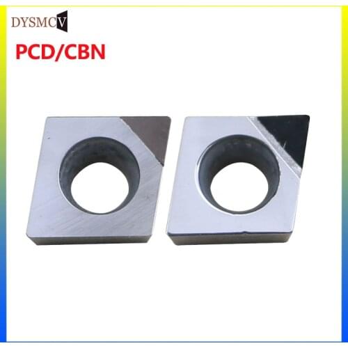 2 pcs CCMT060204 CCMT09T304 CCGT09T304 PCD CBN Diamond Inserts CNC Lathe Turning Cutter Blade Tool Internal Turning Tool