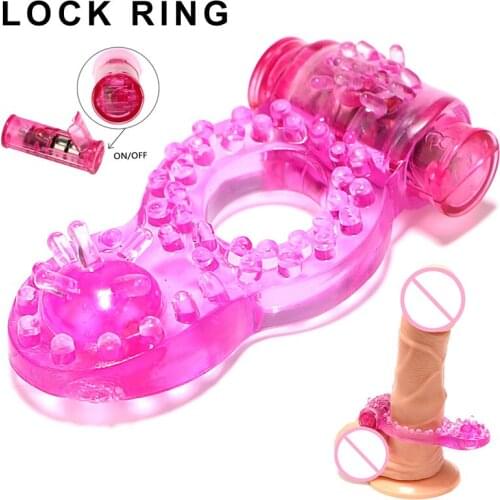 Vibrator Lock Ring Massager Delay Ejaculation Silicone Adults Products Toys Sex Toys For Men 18 Cock Ring With Camera