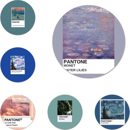 Vingate Vincent Van Gogh Pantone Icons Pins Badge Decoration Brooches Metal Badges For Clothes Backpack Decoration