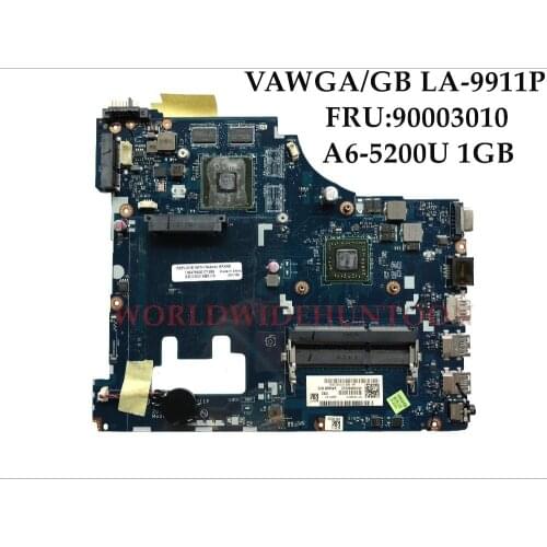 High quality VAWGA/GB LA-9911P for Lenovo G505 laptop Motherboard FRU:90003010 A6-5200U DDR3 1GB 100% Fully Tested