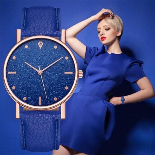 Montre dame 2020 New Ladys Starry Sky Watch Leather Strap Quartz Ladies Watch Fashion Gift Watch Bracelet Woman Watch relojes