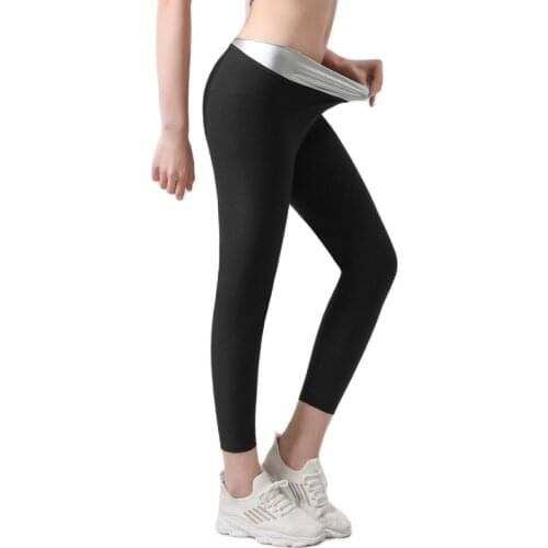 Women Sauna Shapers Slimming Pants Hot Thermo Sweat Sauna Body Shaper Waist Trainer Slimming Leggings Pants Fitness Shapewear