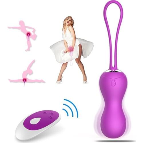 10 Speed Kegel Balls Strong Vibrating massage Super vibration Silicone Waterproof ben wa ball vibrator For Women Massager ball