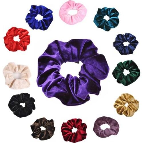 Velvet Scrunchies Hair Ring Hair Accessories Headbands Bobbles Heads Elastic Rubber Band Hair Rope Hair Tie Scrunchies 13pcs