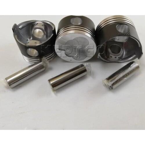 3SET STD piston + 3SET STD ring for Mitsubishi L3E Excavator pin 21mm