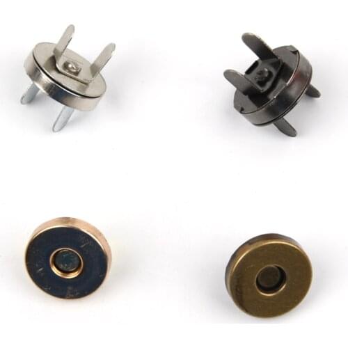 5sets Wallet button 14 mm 18 mm Bags Buttons Metal snaps Environmental clasps Thickening magnetic Automatic adsorption buckle