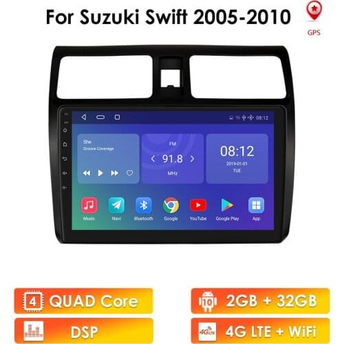 Android Car Multimedia Player for Suzuki Swift 2005 2006 2007 2008 2009 2010 Car Stereo Radio GPS Navi 2 Din Support Carplay