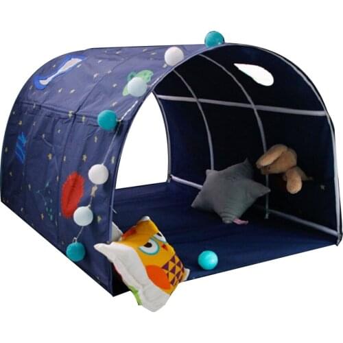 Kids Bed Tent Play House Boy Girl Crawling Tunnel Indoor Outdoor Pretend Play Tent Toys Gift For Baby Infant Children