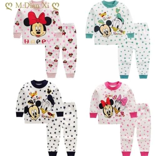 Baby Pajamas Cotton Boys and Girls Baby Underwear Suits Childrens Autumn Trousers Home Childrens Newborn Clothes
